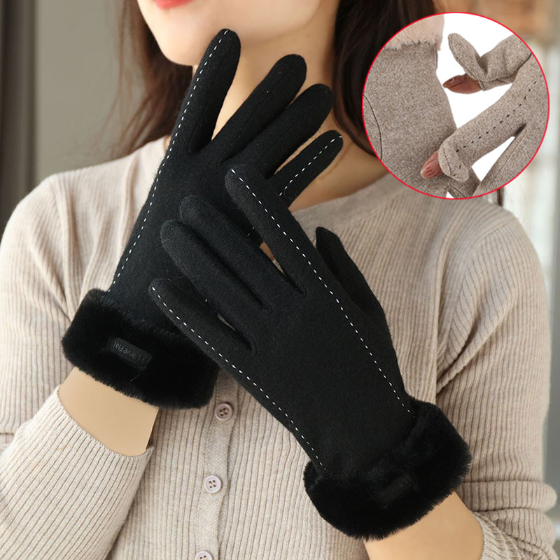 Women Winter Gloves Flip Top F - đánh giá và giá Wool Glove Lined